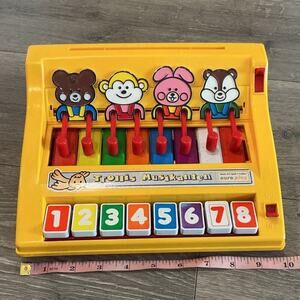 Vintage Euro Play Trollis Musikanten Musical Toy Piano German 80s Learn And Play